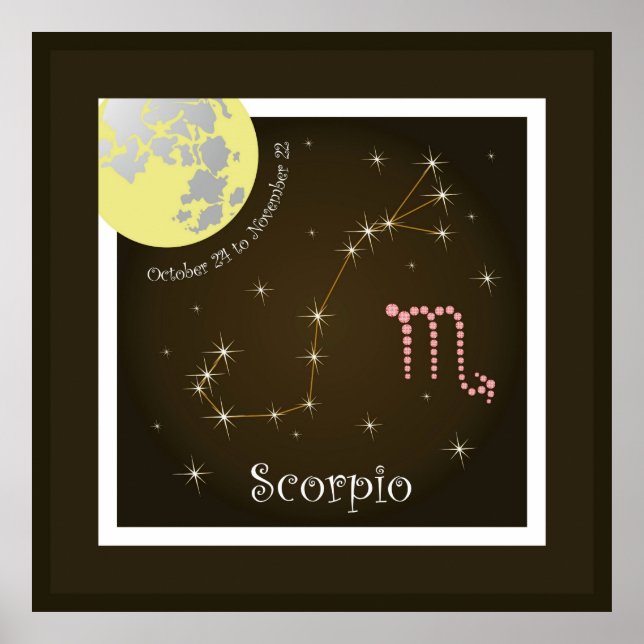 Póster Scorpio October 24 to November 22 Poster (Frente)