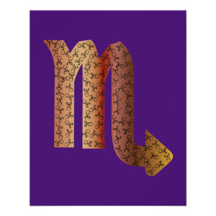 PÓSTER SCORPIO STAR SIGN - M