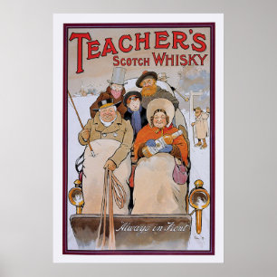 Póster Scotch Whisky del profesor