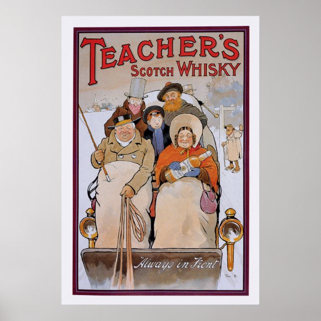 Póster Scotch Whisky del profesor (Frente)