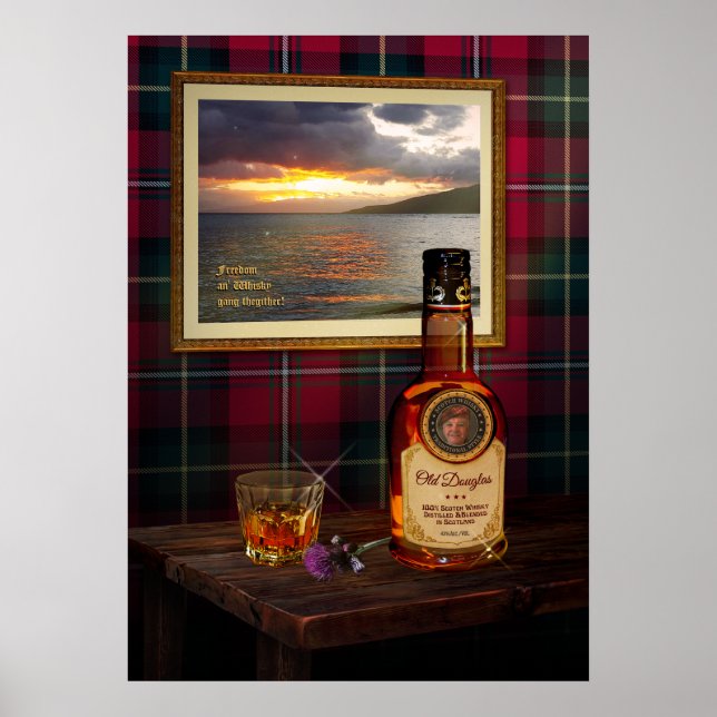 Póster Scotch Whisky Poster con tu texto (¿e imagen?) (Frente)