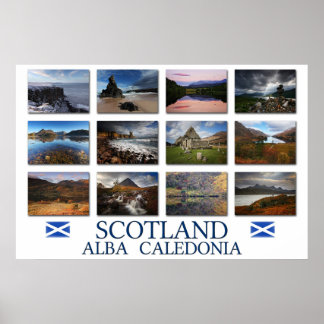Póster Scotland - Escocia Ecosse - Caledonia