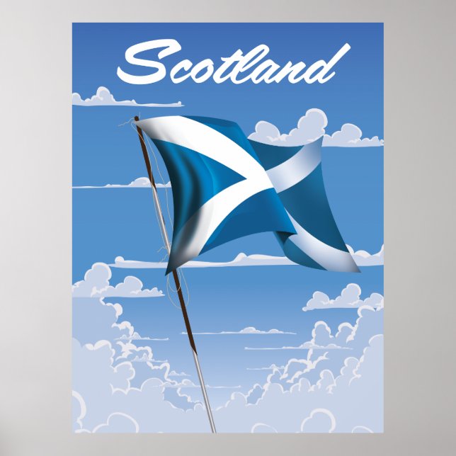 Póster Scotland Saltire (Frente)