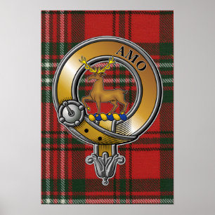 Póster Scott Tartan & Badge