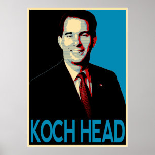 Póster Scott Walker — Koch Head