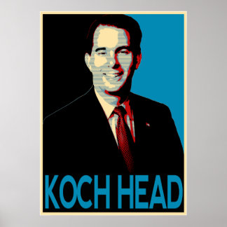 Póster Scott Walker — Koch Head