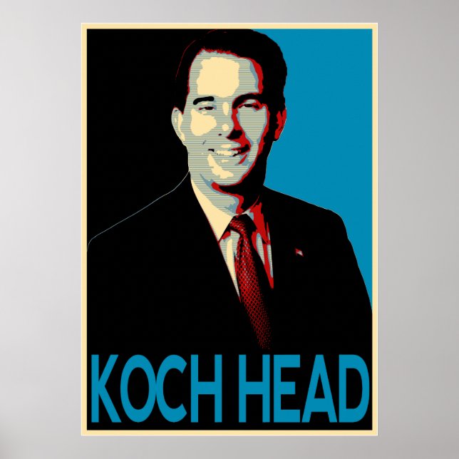 Póster Scott Walker — Koch Head (Frente)