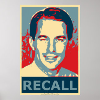 Póster Scott Walker Recall Poster