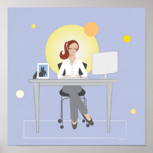 Póster Scottie Gal Working - Poster