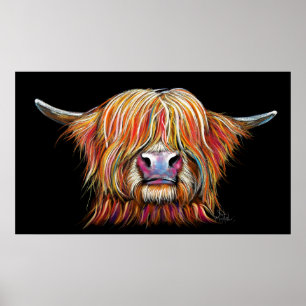 Póster SCoTTiSH HigHLaND CoW ' CHaRMeR ' de SHiRLeY Mac