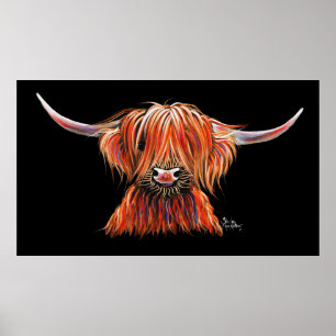 Póster SCoTTiSH HigHLaND CoW ' HaRLeY ' de SHiRLeY Mac