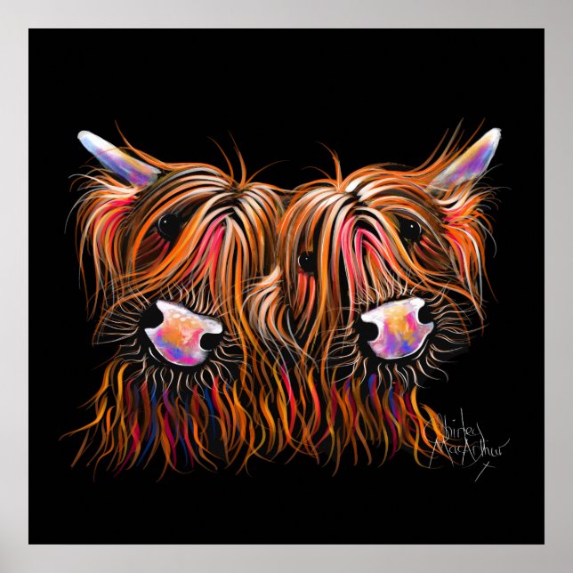 Póster SCoTTiSH HigHLaND CoW ' THe LoVeLieS ' de SHiRLeY (Frente)