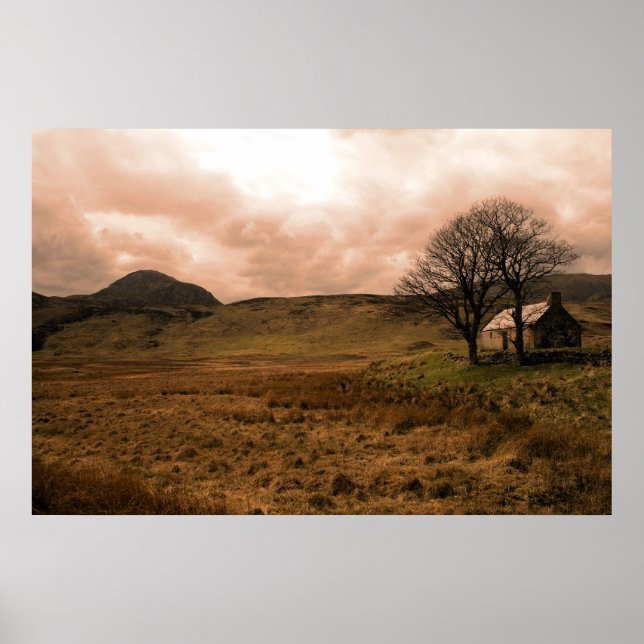 Póster Scottish Highland Landscape Print (Frente)