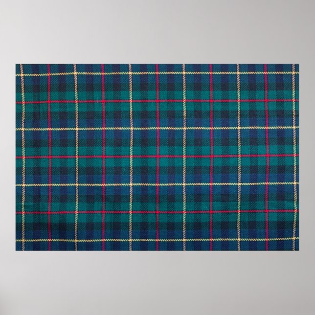 Póster Scottish tartan background a checked plaid weave p (Frente)
