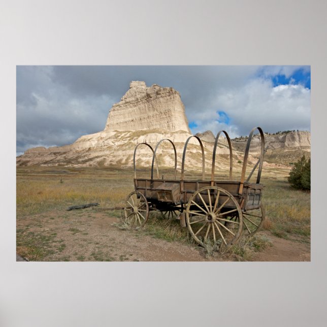 Póster Scott's Bluff en el actual Nebraska (Frente)