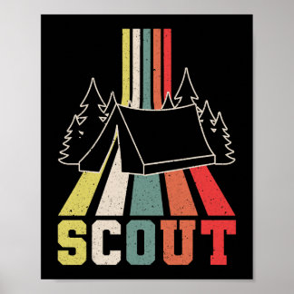 Póster Scout Retro Tent