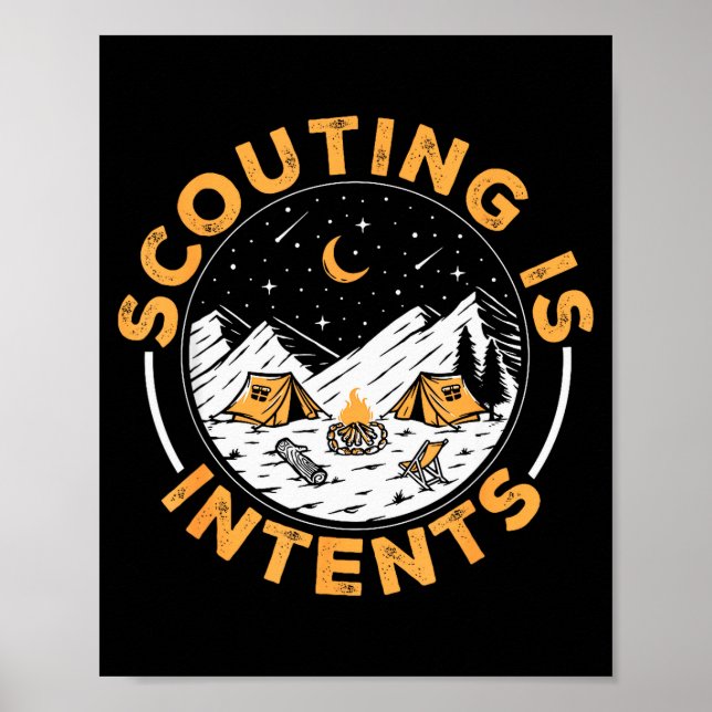 Póster Scouting Is Intents Scout Funny Camng  (Frente)