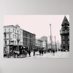Póster Scranton Pa de 1800. Imprimir