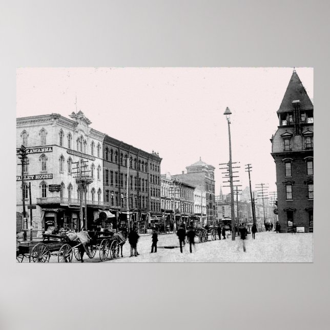 Póster Scranton Pa de 1800. Imprimir (Frente)