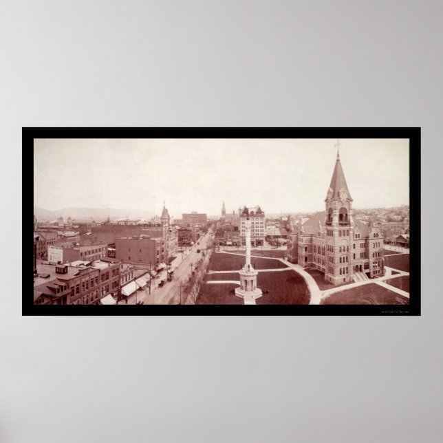 Póster Scranton, PA Downtown Photo 1902 (Frente)