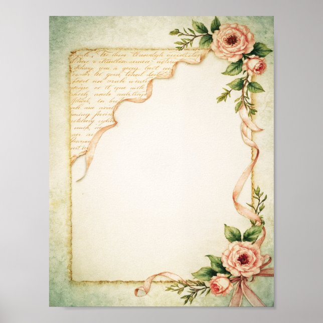 Póster Scrapbook & Junk Journal Paper Digital Download (Frente)