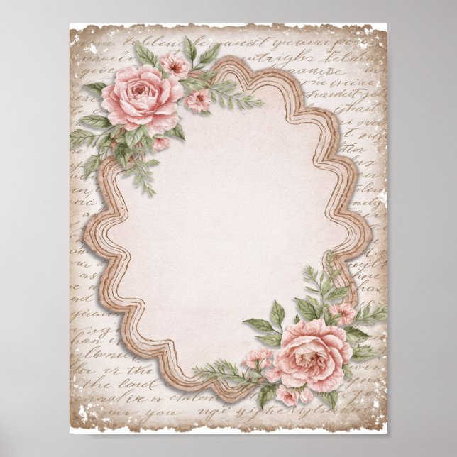 Póster Scrapbook & Junk Journal Paper Digital Download (Frente)