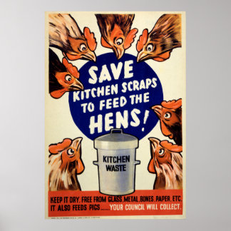 Póster Scraps - Feed the Hens