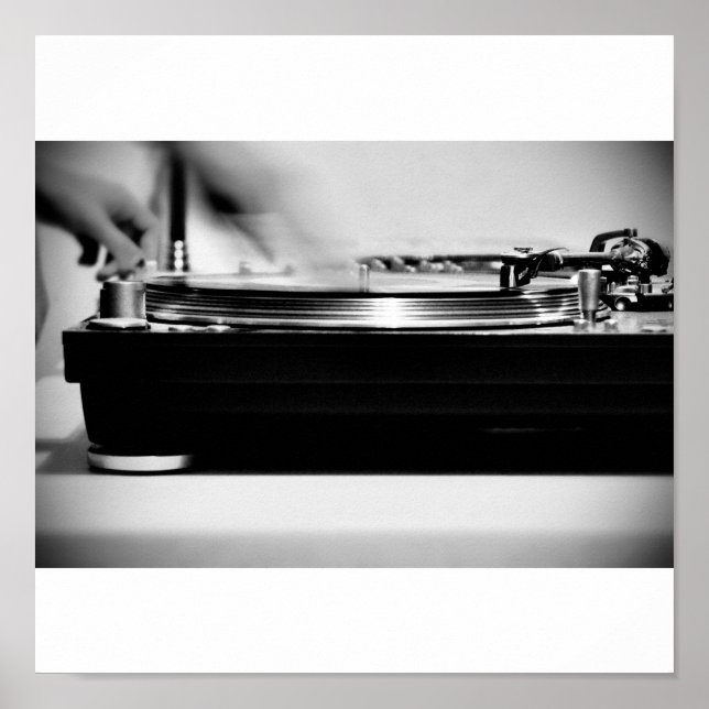 Póster Scratchin' on the Turntable (Frente)