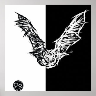 Póster Scratchy Bat Poster/Print 1