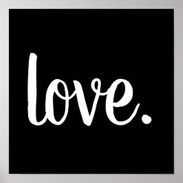 Póster script LOVE. moda |