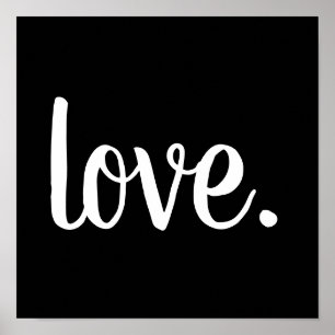 Póster script LOVE. moda  