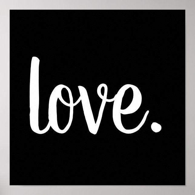 Póster script LOVE. moda | (Frente)