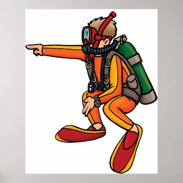 Póster Scuba Diver (Frente)