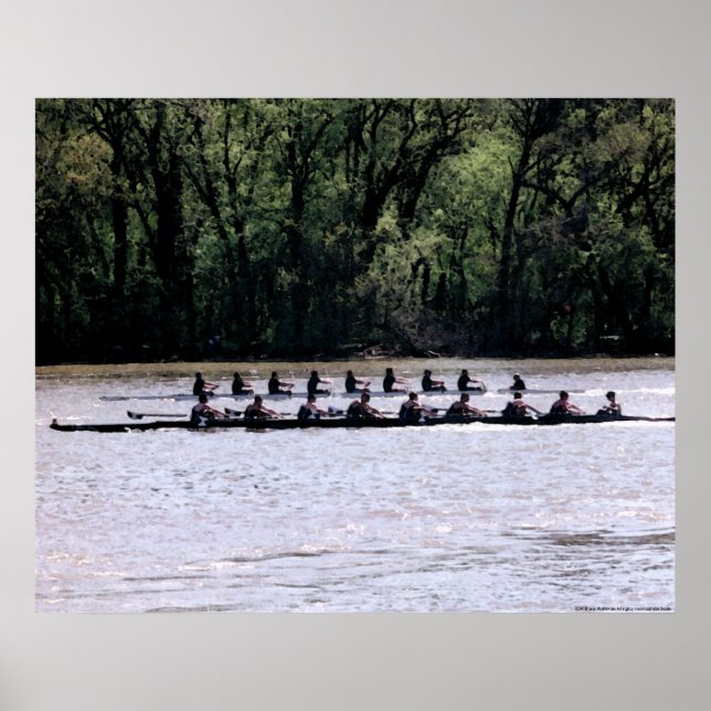 Póster Scullers on the Potomac (Frente)