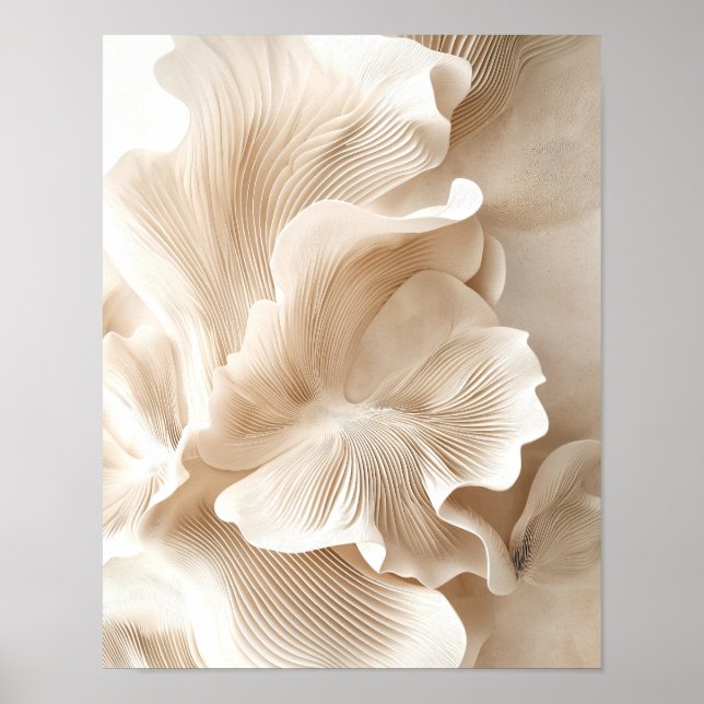 Póster Sculpted Ivory Petals in Motion Portrait #1 (Frente)