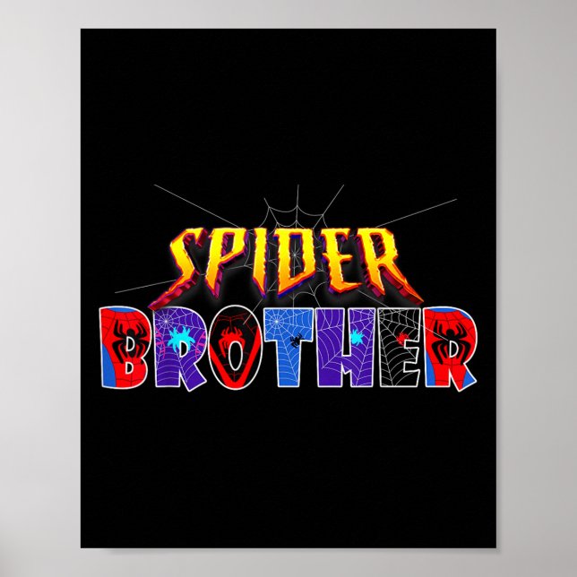 Póster Sder Brother Shirt Birthday Family Funny Halloween (Frente)