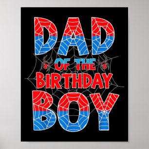 Póster Sder Web Papá del Niño Cumpleañero Familia Combina