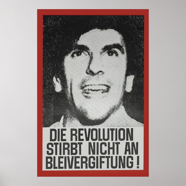 Póster SDS Rudi Dutschke La Revolución no (Frente)