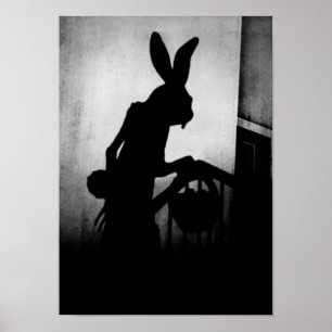 Póster Se acerca el conejo de Pascua