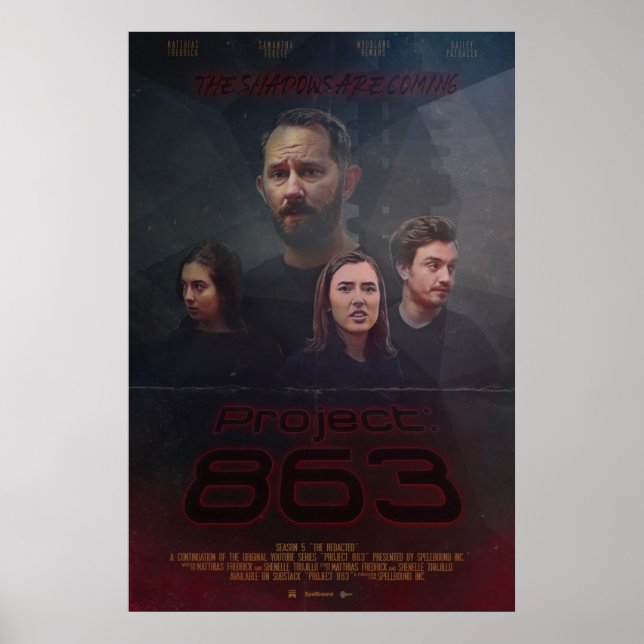 Póster Se acercan las sombras || Poster del proyecto 863 (Frente)