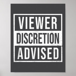 Póster Se aconseja discreción al espectador