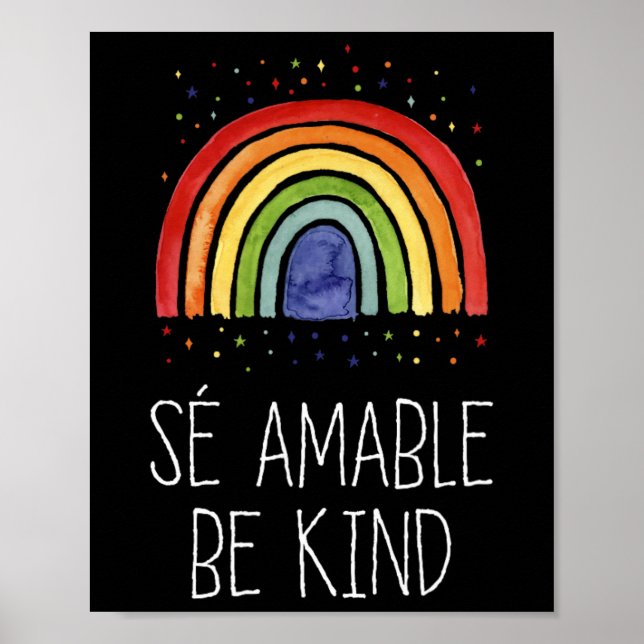 Póster Sé Amable - Alentador E Ins (Frente)