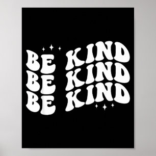 Póster Sé amable amor minimalista amabilidad positivo