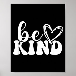 Póster Sé amable amor minimalista amabilidad positivo