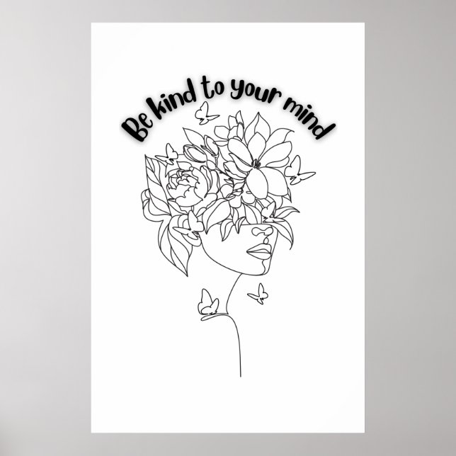 Póster Sé Amable Con Tu Mente (Frente)