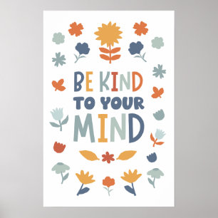 Póster Sé amable con tu Poster de clase mental