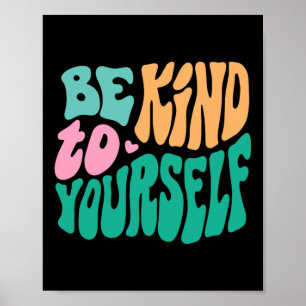 Póster Sé Amable Con Tu Propio Mensaje Positivo Hombres D
