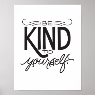 Póster Sé amable contigo mismo - Imprimir