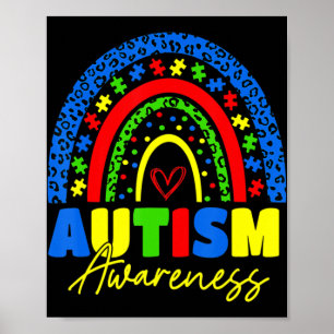 Póster Sé amable de autismo Concienciación sobre mujeres