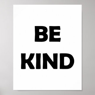Póster Sé amable y brillante | Palabras motivacionales